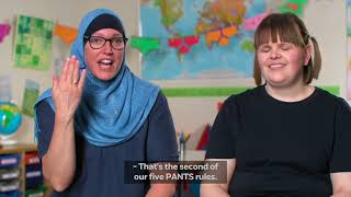 Talk PANTS with Makaton All 5 Rules with subtitles [upl. by Murage]