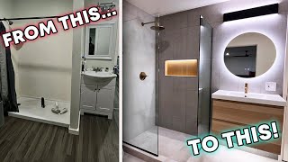 Complete Bathroom Renovation in Under 10 Minutes [upl. by Bobbye588]