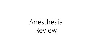 Anesthesia Rapid Revision for NEET PG  INICET  FMGE  NExT Exam [upl. by Hooker]