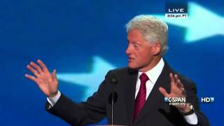 Bill Clinton speaks at the 2012 DNC CSPAN  Full Speech [upl. by Euqinorev782]