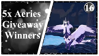 5x Aeries Giveaway winners Creatures of Sonaria [upl. by Aldous401]