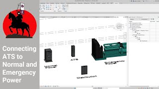 Revit  Connecting ATS to Normal and Emergency Power [upl. by Sinegra760]