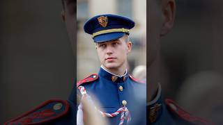 🫡 Hradní stráž  member of castle guard in Prague ⚔️💚 streetphotography [upl. by Bonn9]