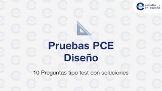 Examen PCE UNED Diseño  Selectividad para extranjeros  Estudia en España [upl. by Arlynne]