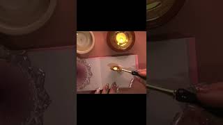 Pouring wax ASMR chocolate notebook [upl. by Daj]