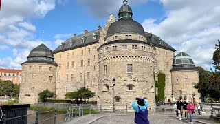 Sweden City Walks Örebro Along the river to the castle and Open Air art exhibition [upl. by Millisent764]