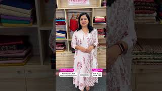 Panel Cut Anarkali in Soft Cotton  Floranza Fashion Boutique [upl. by Adnima]