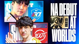 WHAT THE HELL IS GOING ONNNN  100T DEBUT AT WORLDS 2024 VS R7 IN PLAYINS  CAEDREL [upl. by Finah976]