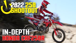 InDepth 2022 250 Shootout 2022 Honda CRF250R [upl. by Qifahs91]