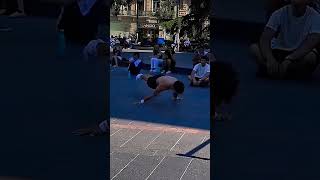 People reaction🔥 gym calisthenics planche reaction respect streetworkout fitness insane gym [upl. by Isolde805]