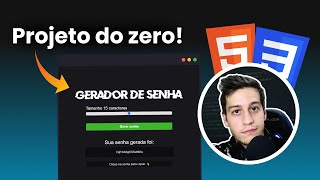 Criando projeto completo com HTML CSS e JavaScript [upl. by Kanal]