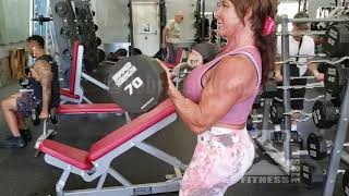 Curls Debra DAndrea Bodybuilding Arm Workout for Mass [upl. by Quickman]