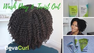 SUPER STRECH VS SUPER CREAM  DevaCurl Wash Day amp Twist Out  SimplyStasia [upl. by Willock923]