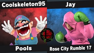 RCR 17 Pools  Coolskeleton95 Wario vs Jay Little Mac  Smash Ultimate [upl. by Onitrof914]