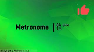 84 BPM 54 Metronome [upl. by Atinwahs]