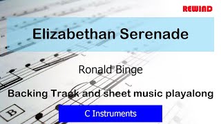 Elizabethan Serenade Flute Violin Backing Track and Sheet Music [upl. by Niro]