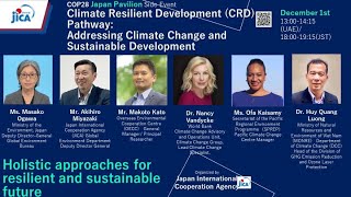 【JICA・Climate Change】COP28 CRD Pathway Addressing Climate Change and Sustainable Development [upl. by Caplan]