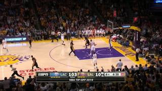 Jeremy Lin waves off Kobe Bryant and scores [upl. by Griffith883]