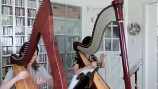 Siciliana MKWaddington  Harp Duet [upl. by Intyre380]