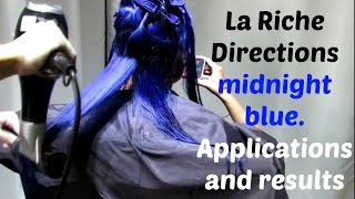 How to apply La Riche Directions midnight blue  Applications and results [upl. by Elockcin279]