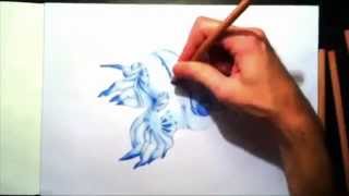 Speed drawing of Glaucus atlanticus [upl. by Keare695]