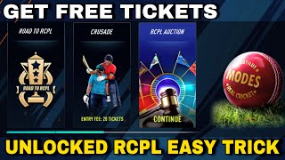 How To Unlocked Rcpl Auction Free In Real Cricket 24 Version 22 [upl. by Enehpets]