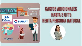 GASTOS DEDUCIBLES PERSONA NATURAL HASTA 3 UITS  2021  2022  SUNAT [upl. by Acirretal]