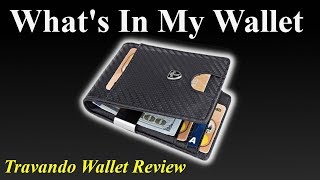 TRAVANDO Money Clip Wallet Review  What’s In My Wallet [upl. by Anaid]