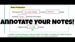 Annotate your Notes  The Basics [upl. by Lodnar62]