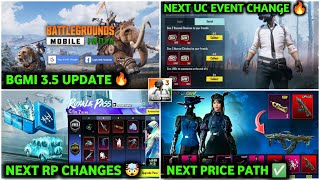 BGMI UPDATE 😱 BGMI 35 Update Here  New UC UP Event  Next Prize Path  A10 RP  BGMI New Update [upl. by Butterfield58]