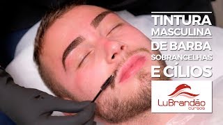 Tintura masculina de barba sobrancelhas e cílios com Refectocil [upl. by Tristram]