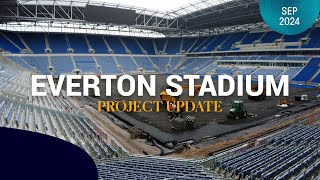 PITCHING IN AT EVERTON STADIUM 🤩  Playing surface takes on new look [upl. by Cleveland108]