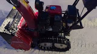 4K Our old Honda snow blower a great help in winter [upl. by Eissak]