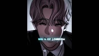 Big 4 of Lookism  bigdaniel lookism big4 fypシ゚ viralreels manga gunpark gookim jameslee [upl. by Lleryt]