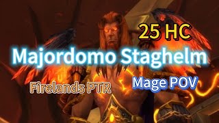 Majordomo Staghelm  25 HC  Firelands PTR  Mage POV [upl. by Ashok900]