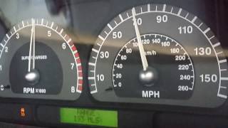 Jaguar S Type R Supercharged 42 V8 Acceleration [upl. by Hpejsoj533]