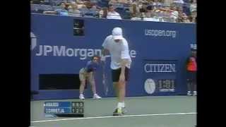 Corretja vs Agassi US Open 2003 [upl. by Adnelg]