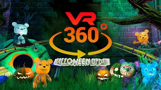 Roller Coaster Halloween Bears VR 360° [upl. by Orihakat]