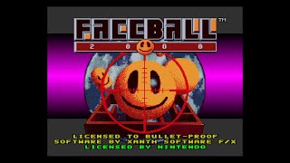 SNES Faceball 2000 gameplay overview no commentary [upl. by Marissa]