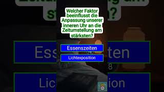 🌞 ZeitumstellungTrick Dieser Faktor steuert deine innere Uhr 🕰️ Wusstest du das [upl. by Lussier]