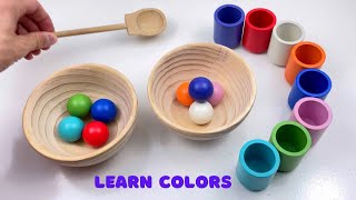 Learn Colors Shapes  learning video Best Preschool Toddler Learning Toy Video for kids [upl. by Eitac]