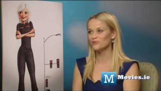 Reese Witherspoon Fun Interview with the Monsters V Aliens Pharm Girl actress [upl. by Beeson]