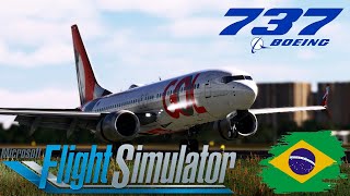 Boeing 737 MAX 8 smooth Landing at Vitoria brasil l Microsoft Flight Simulator [upl. by Cirdec]