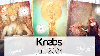 â™‹KREBS  Juli 2024 â€¢ Nun wird EINIGES anders Kein Grund zur SorgeðŸŒŸTarot [upl. by Annoyi]