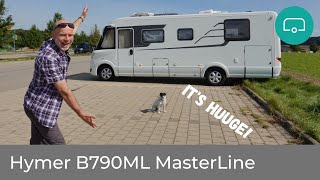 HYMER B Class Masterline B790ML Queen Bed  First Look First Night at a Stellplatz [upl. by Haral396]