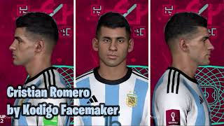 PES 2017  FACE CRISTIAN ROMERO [upl. by Ainar]