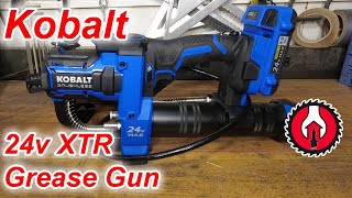 Kobalt 24v XTR Grease Gun [upl. by Eirrol]