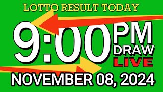 LIVE 9PM LOTTO RESULT TODAY NOV 08 2024 2D3DLotto 9pmlottoresultnovember82024 swer3result [upl. by Aicile994]