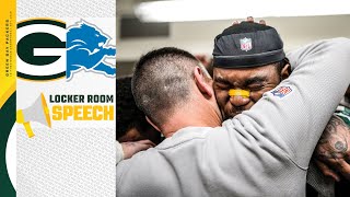 LaFleur applauds Rashan Gary’s road to recovery big performance vs Lions  Locker Room Speech [upl. by Francoise]