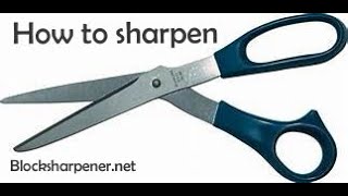 How to sharpen Scissors and clippers with Blocks Scissor sharpener [upl. by Hgielrebma695]